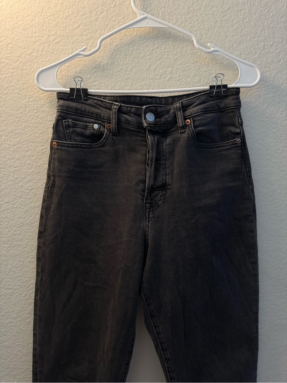 H&M Mom Jeans Ultra High-Rise Black Women's Size 4
